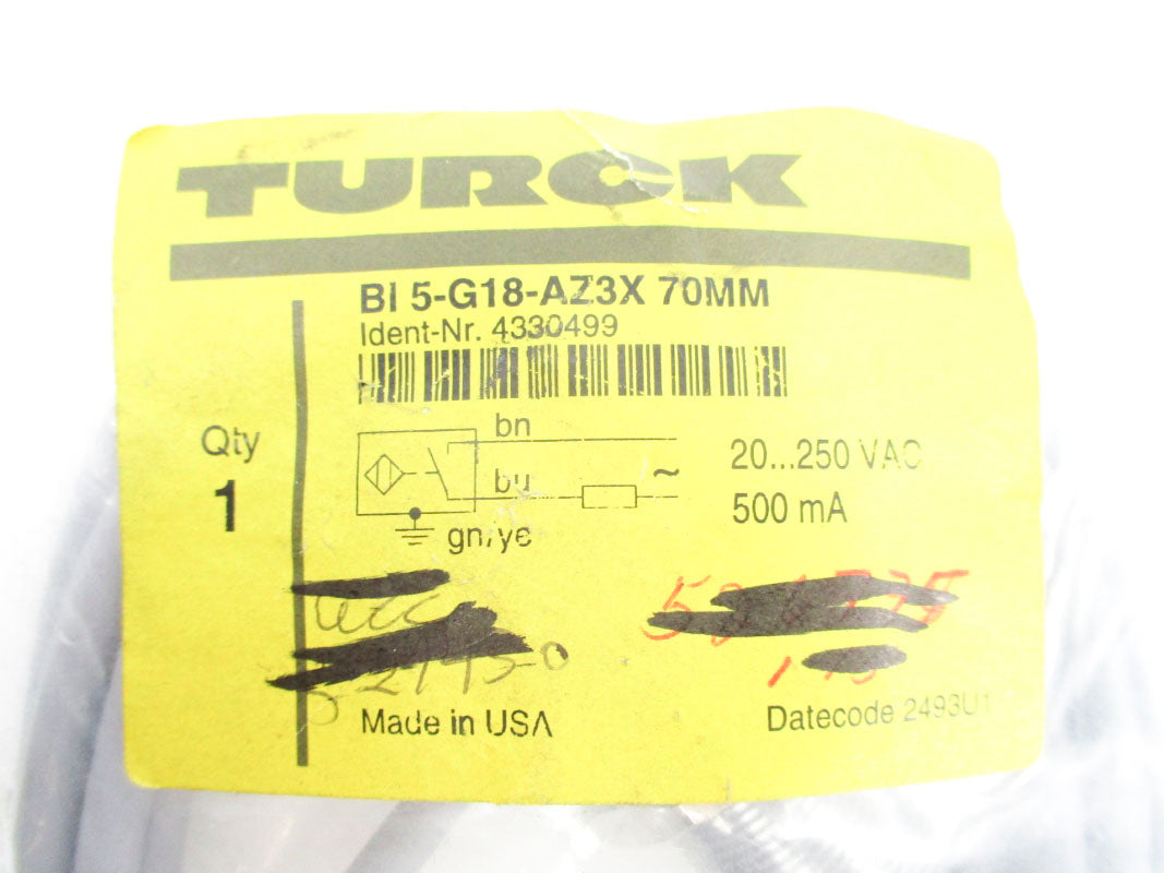 TURCK BI5-G18-AZ3X70MM 4330499 20-250VAC NSMP