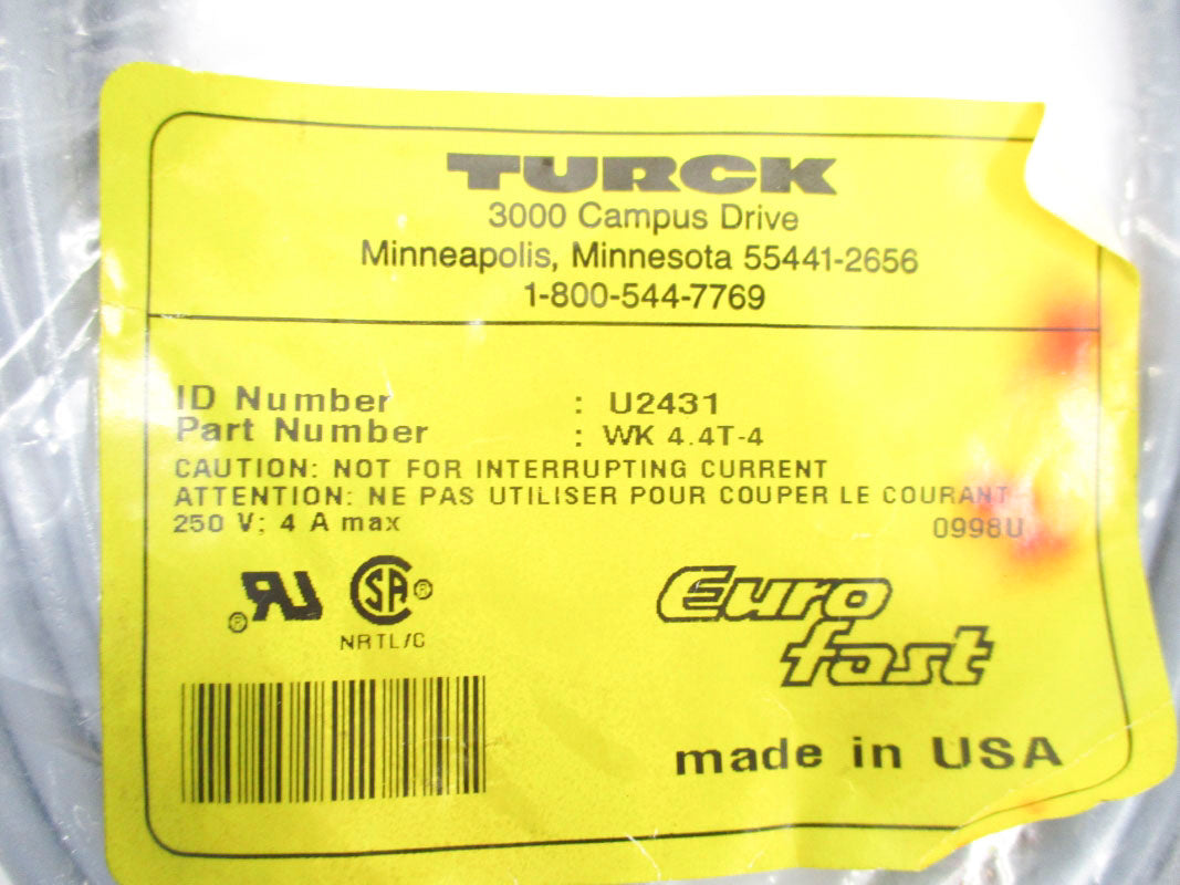 TURCK WK4.4T-4 U2431 250V 4A NSMP