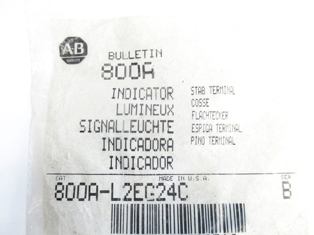 ALLEN BRADLEY 800A-L2EG24C SER. B NSMP