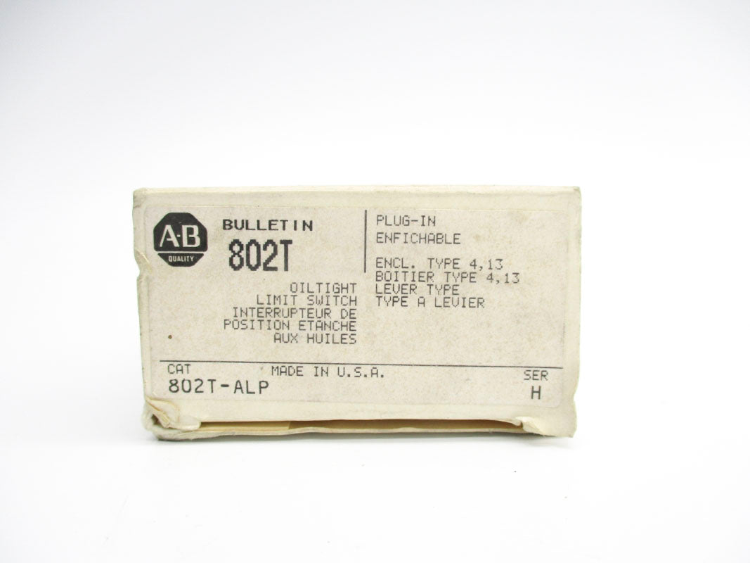 ALLEN BRADLEY 802T-ALP SER. H 600VAC 30A (AS PICTURED) (GY/BL) NSMP