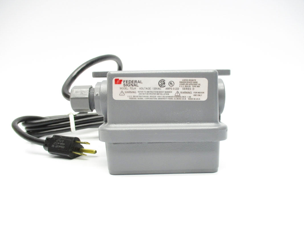 FEDERAL SIGNAL TELH-120 SER. D 3LY38 120VAC 0.222A NSMP