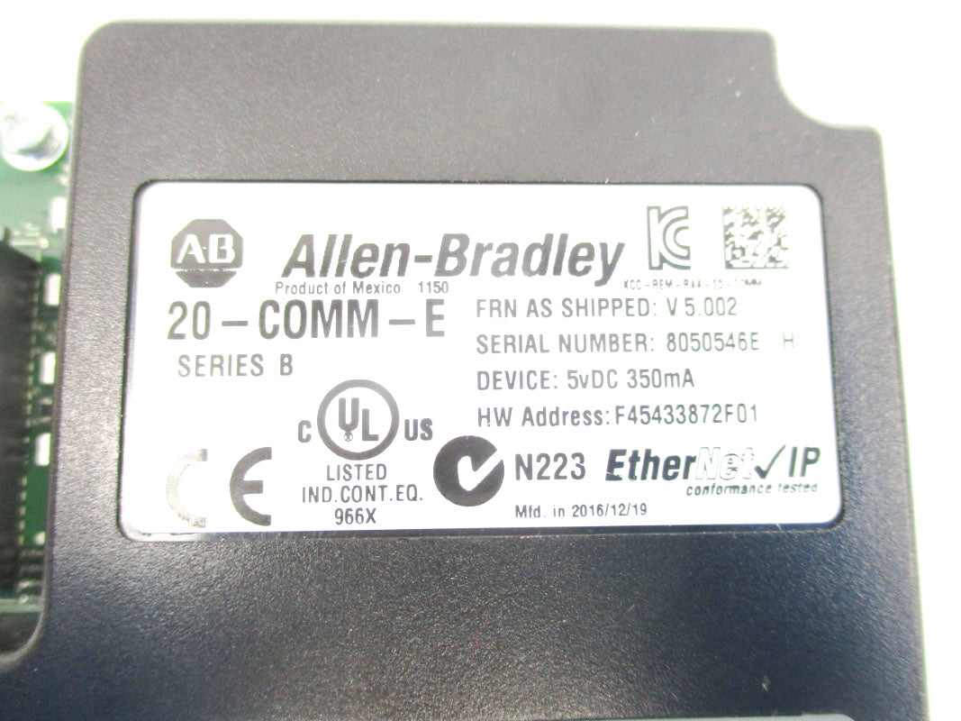 ALLEN BRADLEY 20-COMM-E SER. B F/W V5.002 5VDC NSNP