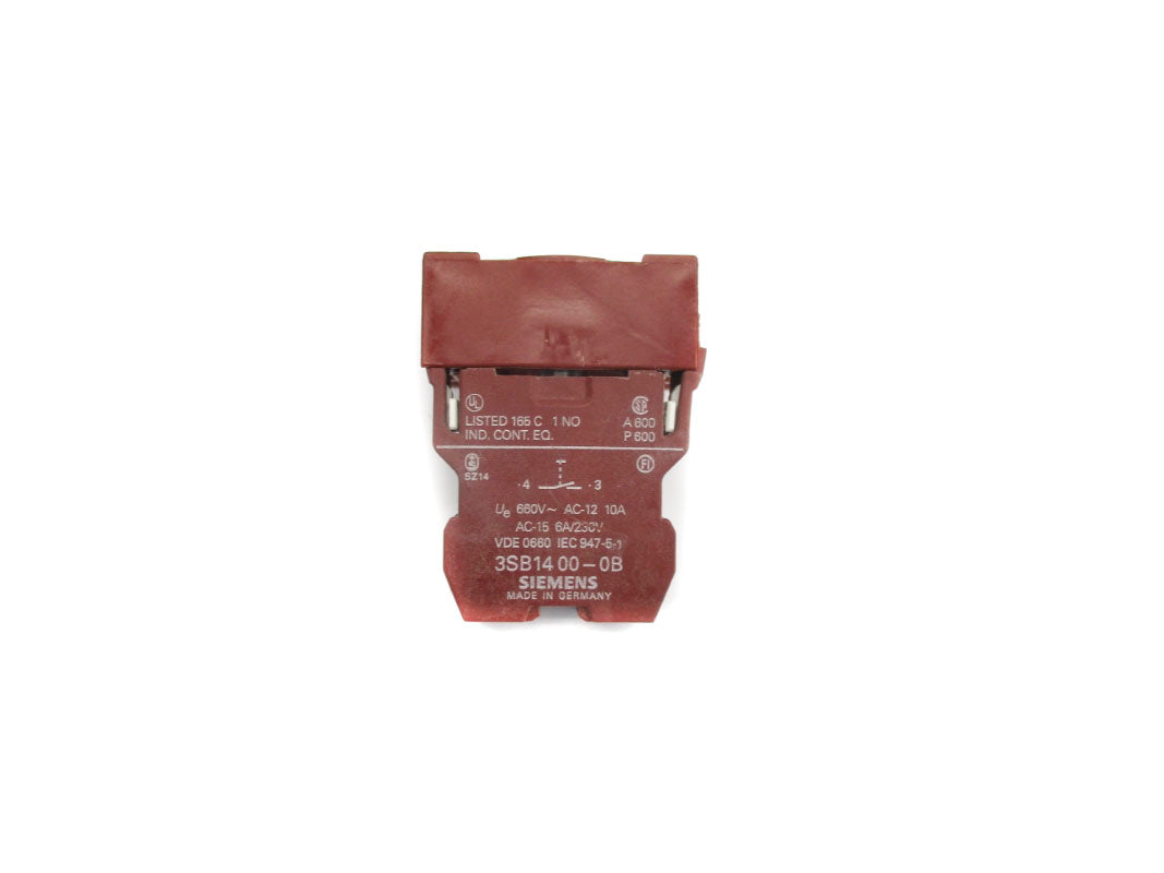 SIEMENS 3SB1400-0B 660V 10A (AS PICTURED) UNMP