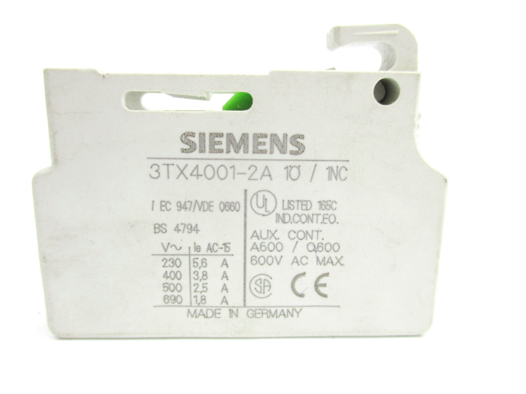 SIEMENS 3TX4001-2A 600VAC 5.6A UNMP
