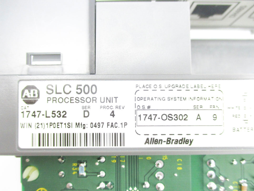 ALLEN BRADLEY 1747-L532 SER. D F/W 9 24VDC (NO KEY) (AS PICTURED) UNMP