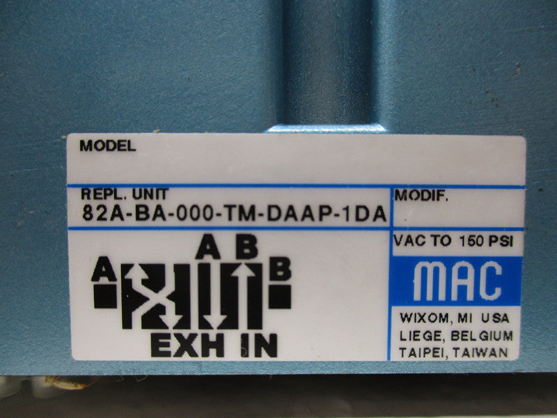 MAC 82A-BA-000-TM-DAAP-1DA SOLENOID VALVE *NEW NO BOX*