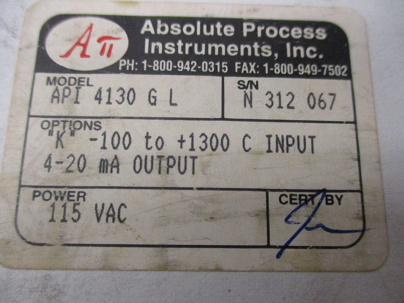 API THERMOCOUPLE TRANSMITTER API-4130-G-L  NSMP