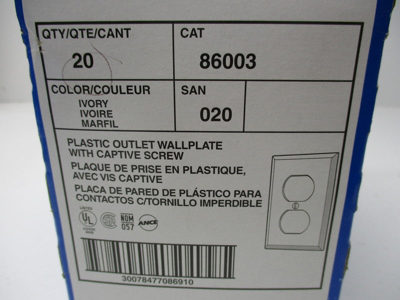 LEVITON 86003 (BOX OF 20)  NSMP