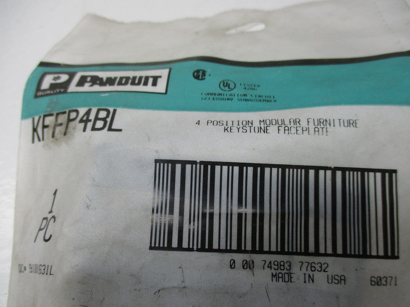 PANDUIT KFFP4BL * NEW IN FACTORY PACKAGE *