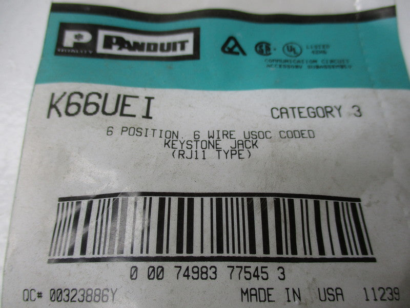 PANDUIT K66UEI * NEW IN FACTORY PACKAGE *