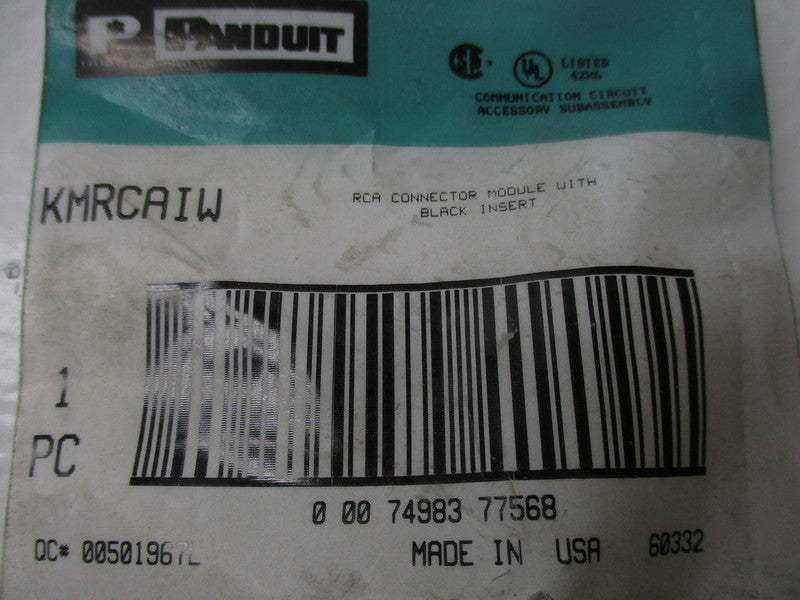 PANDUIT KMRCAIW * NEW IN FACTORY PACKAGE *