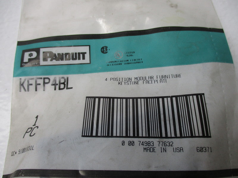 PANDUIT KFFP4BL * NEW IN FACTORY PACKAGE *