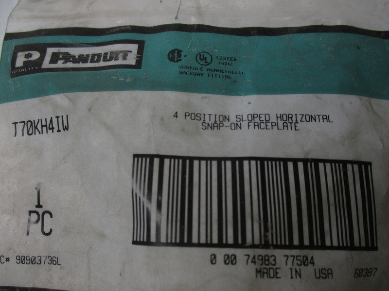 PANDUIT T70KH4IW * NEW IN FACTORY PACKAGE *