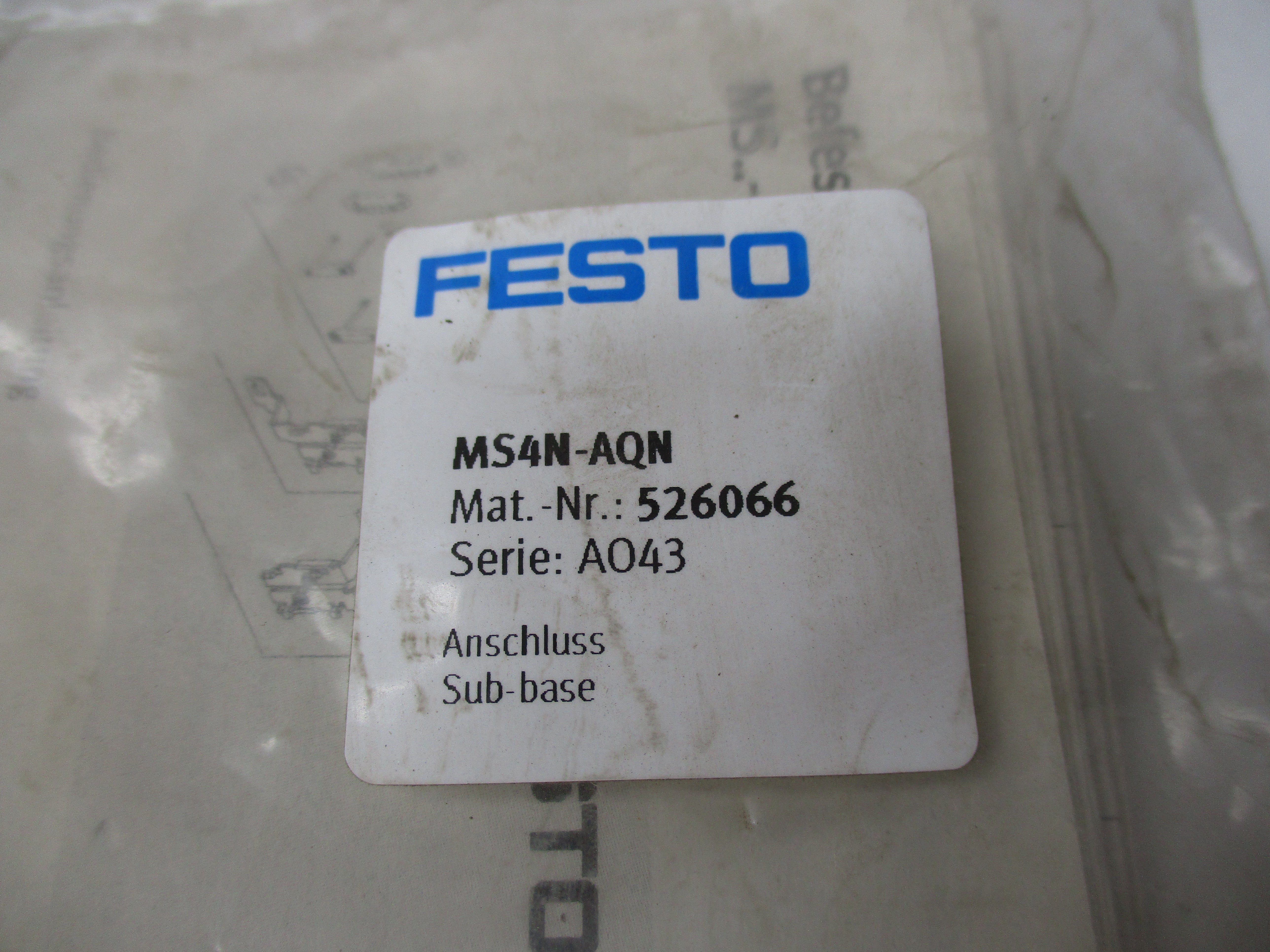 FESTO MS4N-AQN (526066) * NEW IN FACTORY PACKAGE *