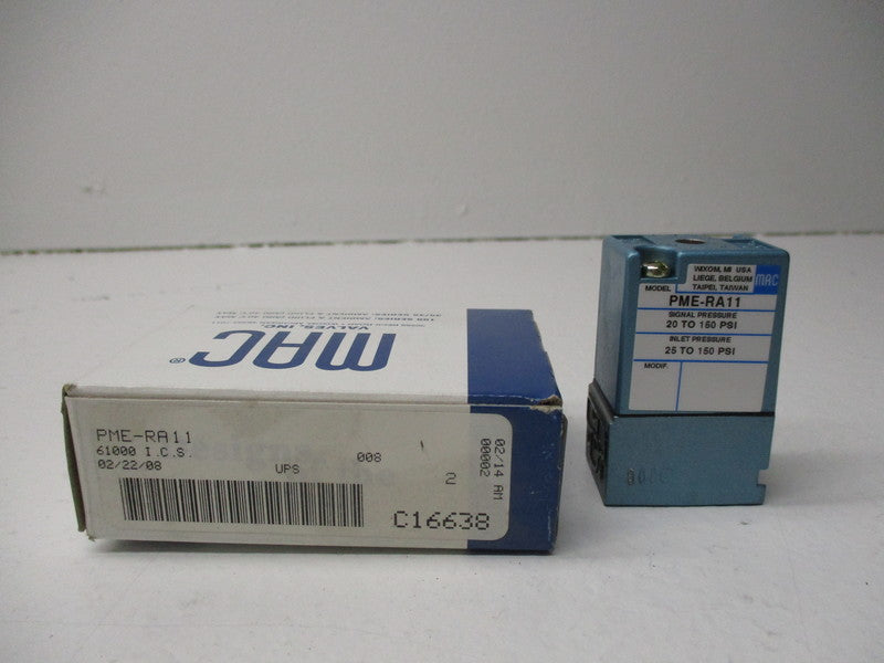 MAC PME-RA11 PRESSURE VALVE *NEW IN BOX*