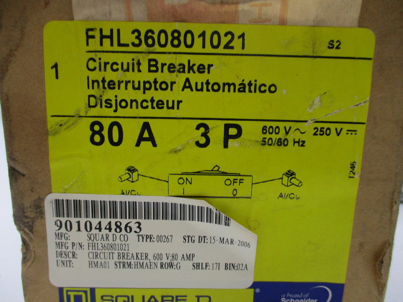 SQUARE D FHL360801021  NSMP