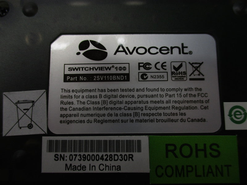AVOCENT 2SV110BNDI NSMP