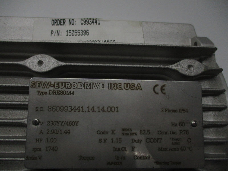 SEW-EURODRIVE 15055396 DRE80M4 NSNP
