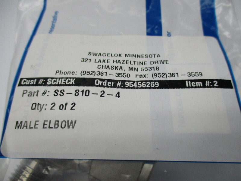 SWAGELOK SS-810-2-4 NSNP