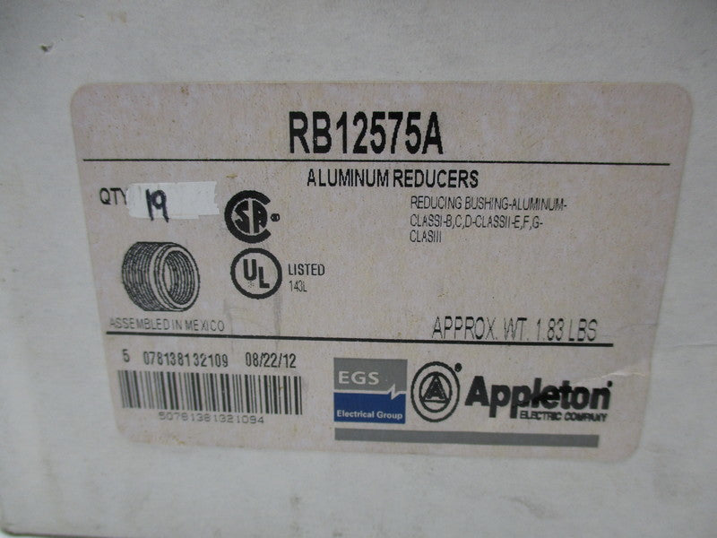 APPLETON RB12575A (BOX OF 19) NSMP