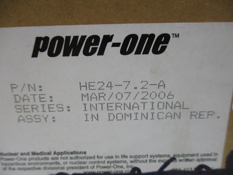 POWER ONE HE24-7.2-A 24V 7.2A NSMP