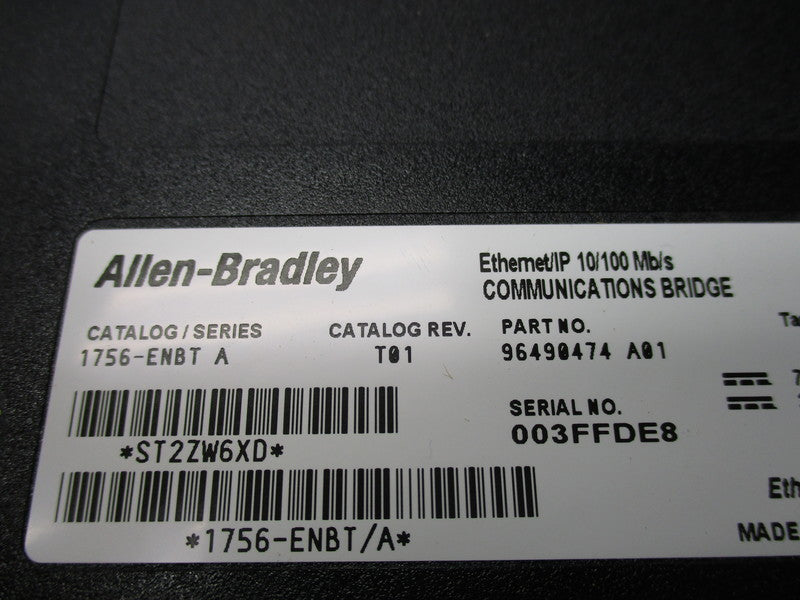ALLEN BRADLEY 1756-ENBT SER. A F/W 4.003 NSMP