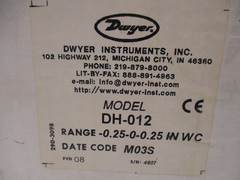 DWYER DH-012 NSMP