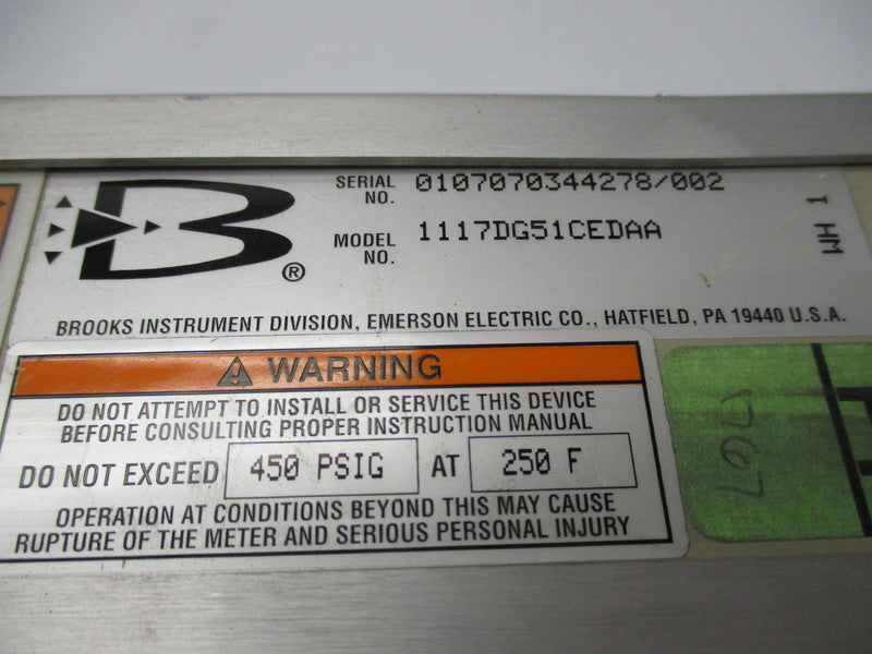 BROOKS INSTRUMENT 1117DG51CEDAA NSNP