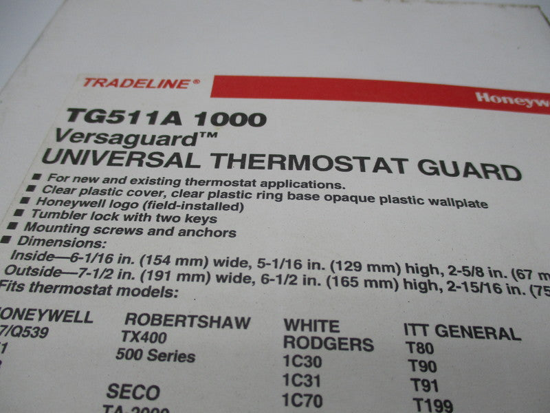 HONEYWELL TG511A 1000 NSMP