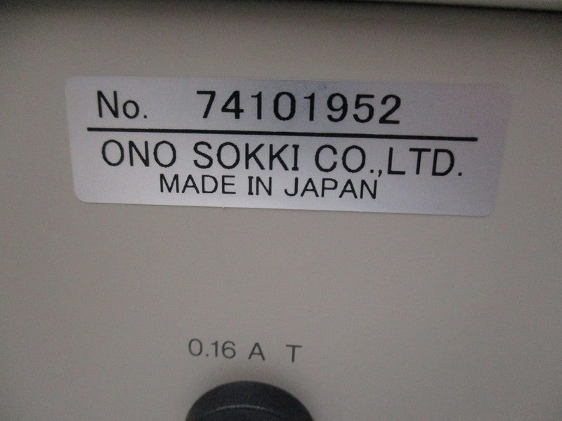 ONO SOKKI CO. FV-1100 74101952 NSMP