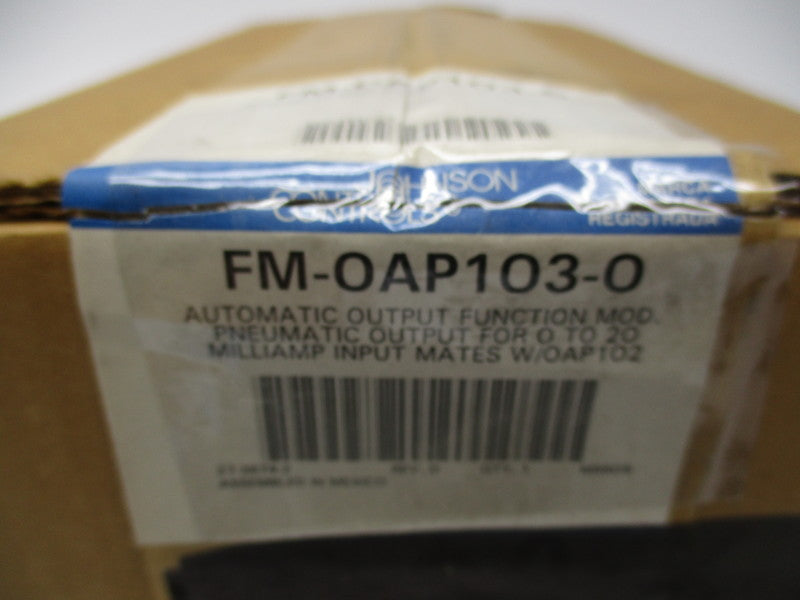 JOHNSON CONTROLS AUTOMATIC OUTPUT FUNCT. MODULE FM-OAP103-0 NSMP