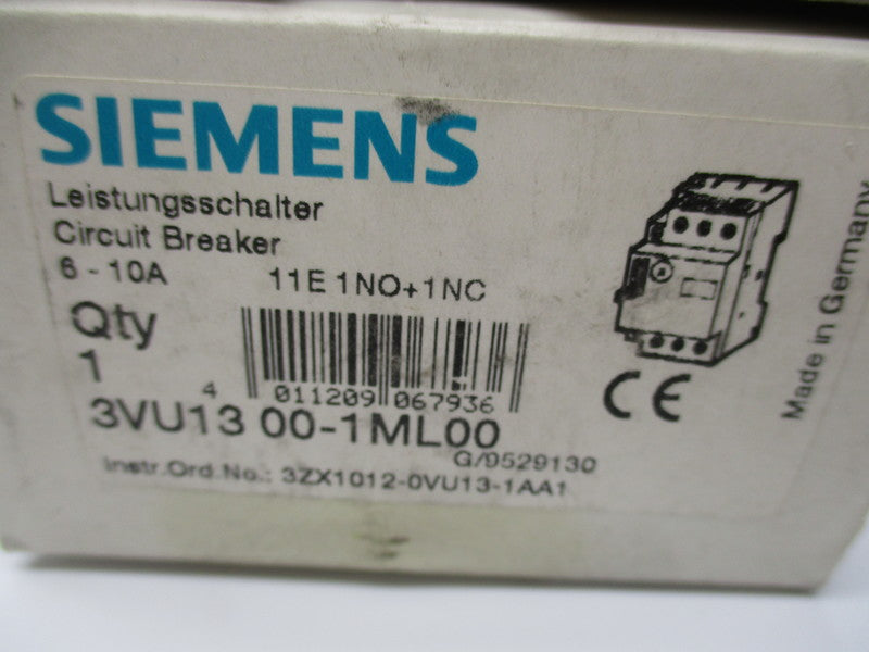 SIEMENS 3VU1300-1ML00 6-10A NSMP