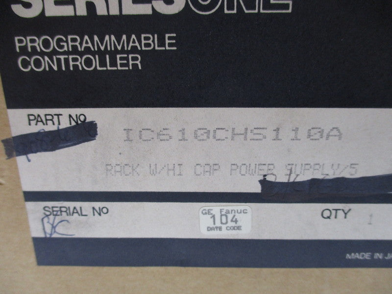 GE FANUC IC610CHS110A NSMP