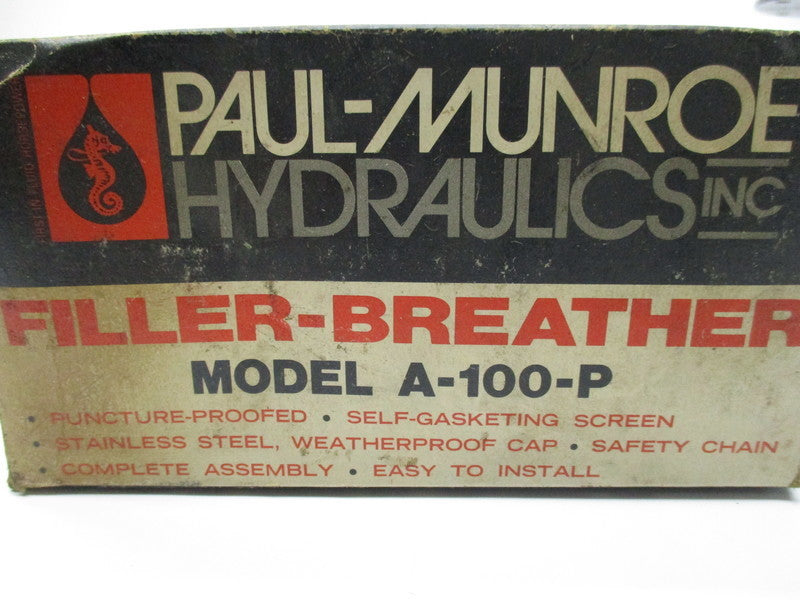 PAUL MUNROE HYDRAULICS A-100-P NSMP