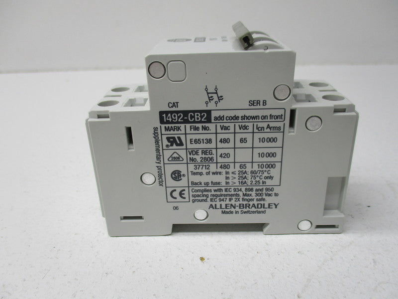 ALLEN BRADLEY 1492-CB2G150 SER. B * NEW NO BOX *