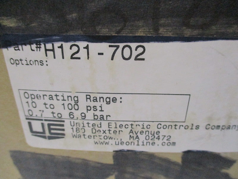 UNITED ELECTRIC H121-702 480VAC 15A 10-100PSI NSMP