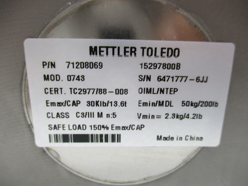 METTLER TOLEDO 0743 71208069 NSNP