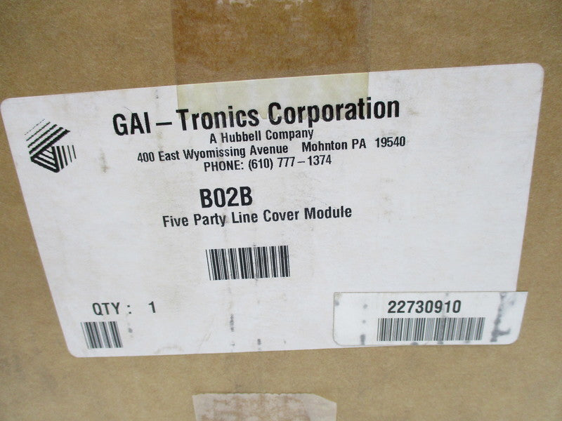 GAI TRONICS B02B NSMP