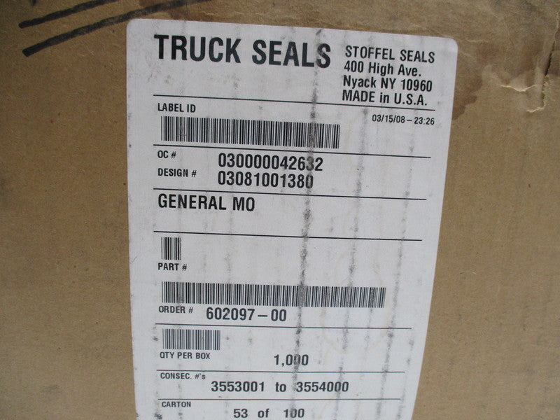 STOFFEL SEALS 03081001380 NSMP