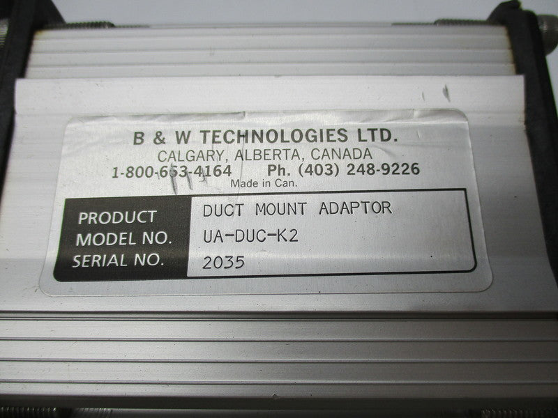 B&W TECHNOLOGIES UA-DUC-K2 NSNP