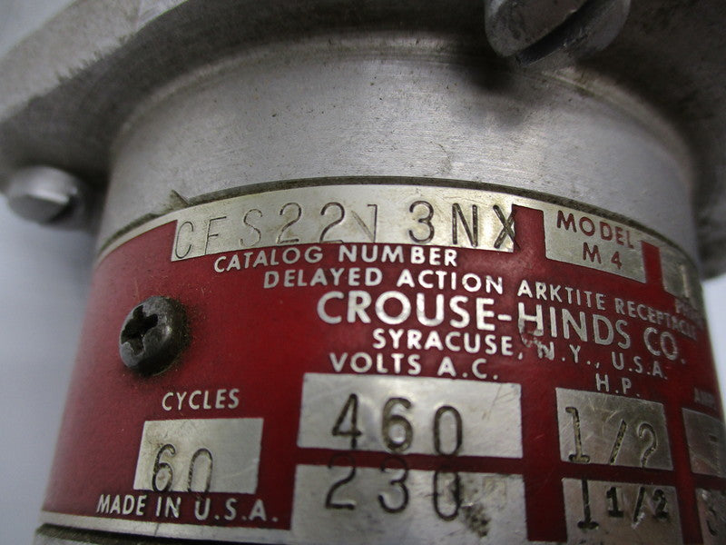 CROUSE HINDS CES2213-NX 460V 30A UNMP