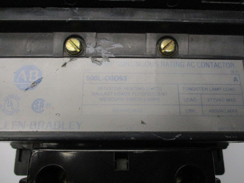 INDUSTRIAL SPARE PART 500L-D0D93 UNMP