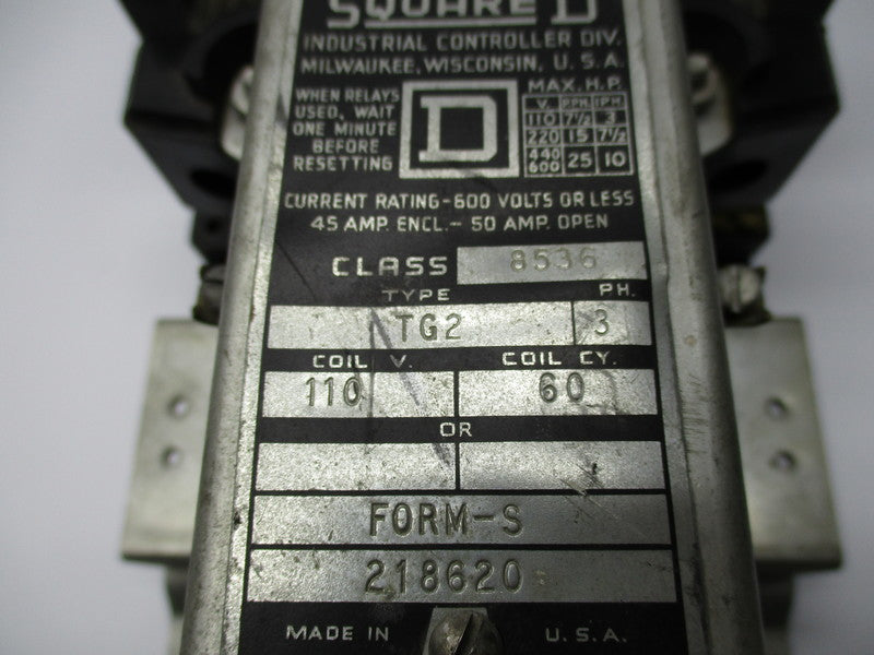 SQUARE D 8536 TG2 UNMP