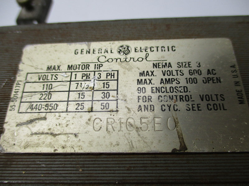 GENERAL ELECTRIC CR105E0 UNMP