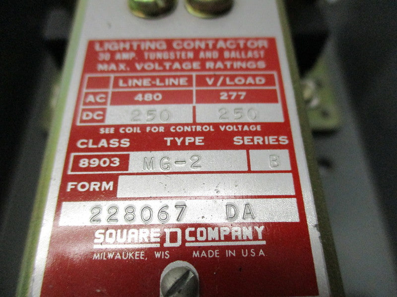 SQUARE D 8903 MG-2 UNMP