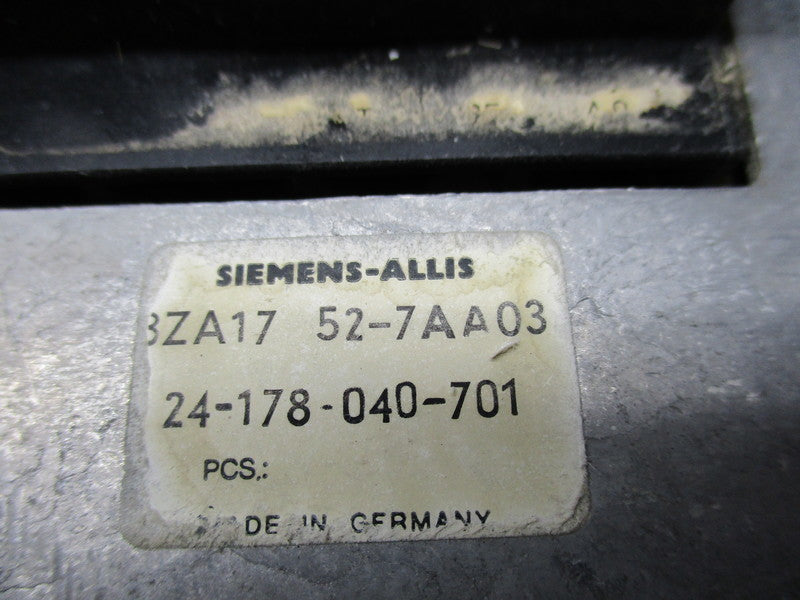 SIEMENS 3ZA17 52-7AA03 UNMP