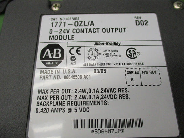 ALLEN BRADLEY 1771OZL SER. A NSMP