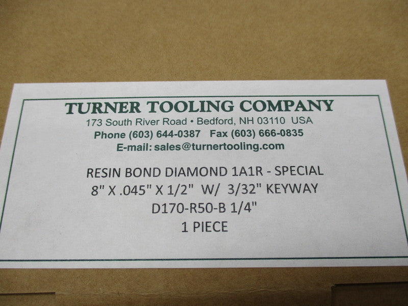 TURNER TOOLING CO. 1A1R D170-R50-B NSMP