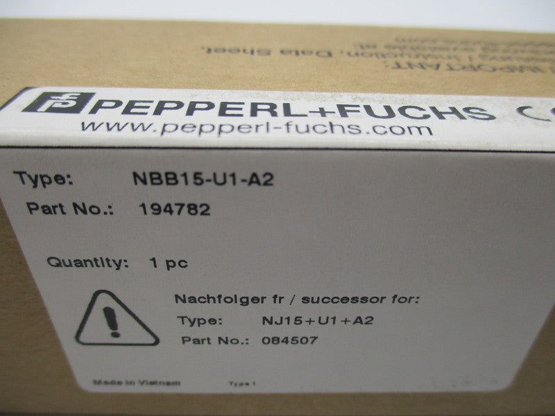 PEPPERL+FUCHS NBB15-U1-A2 194782 NSMP