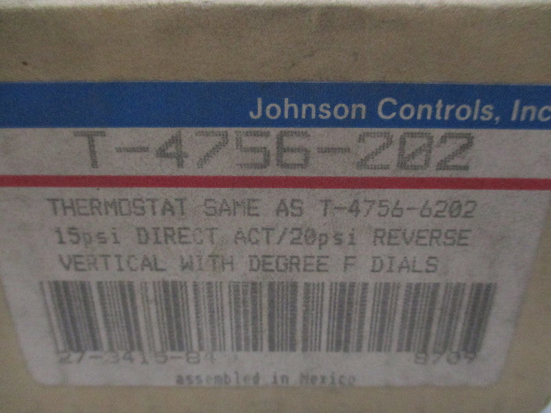 JOHNSON CONTROLS T-4756-202 20PSI NSMP